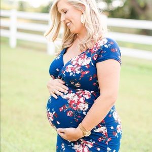 Pink Blush Maternity Maxi Dress